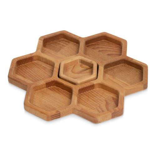 Менажница соты с одной соусницей "Соты" (Р)