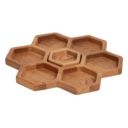 Менажница соты с одной соусницей "Соты" (Р)