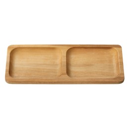 Менажница из акации с двумя секциями "Almond"