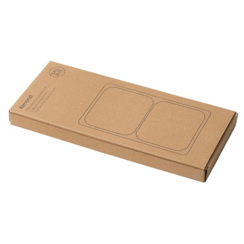 Менажница из акации с двумя секциями "Almond"