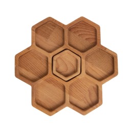 Менажница соты с одной соусницей "Соты" (Р)