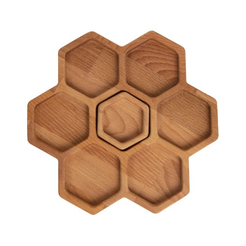 Менажница соты с одной соусницей "Соты" (Р)