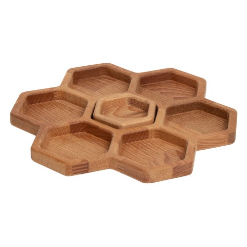 Менажница соты с одной соусницей "Соты"