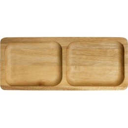 Менажница из акации с двумя секциями "Almond"