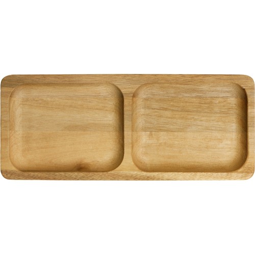 Менажница из акации с двумя секциями "Almond"