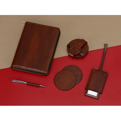 Бизнес-блокнот на молнии А5 «Fabrizio», 80 листов, черный (Р)
