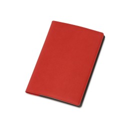 Обложка для паспорта с RFID защитой отделений для пластиковых карт "Favor", красная/серая