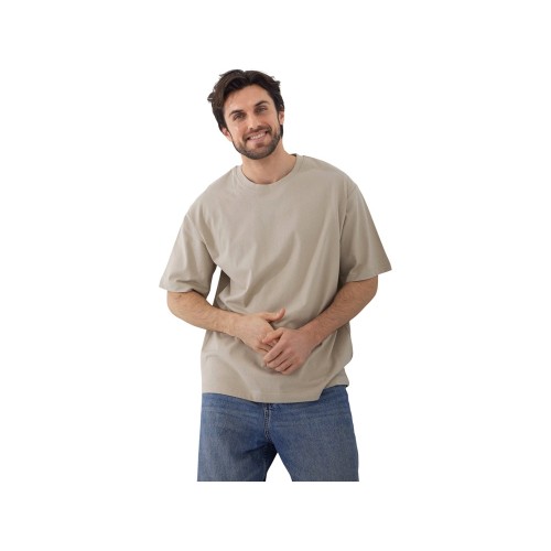 Футболка Kyoto из джерси 180 г/м2 с пич отделкой, унисекс, оливковый