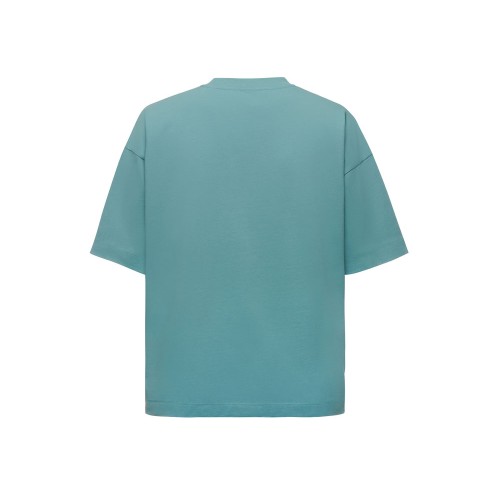 Футболка оверсайз «Beta.01» унисекс, пыльный бирюзовый