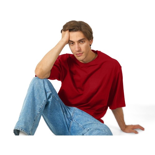 Футболка Berlin к/р оверсайз, 100% хлопок, 180гр, красный