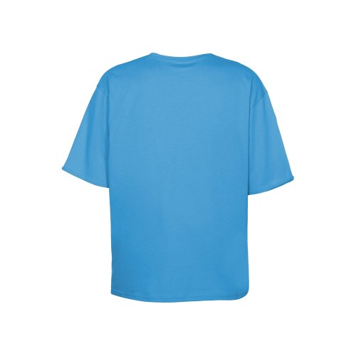 Футболка оверсайз «Liyon» унисекс, лазурный