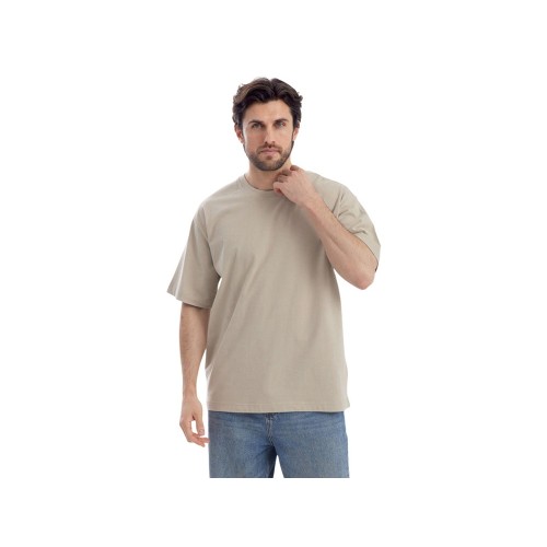 Футболка Kyoto из джерси 180 г/м2 с пич отделкой, унисекс, оливковый