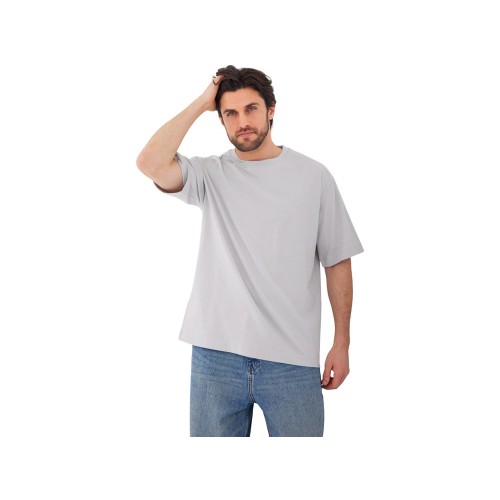 Футболка Kyoto из джерси 180 г/м2 с пич отделкой, унисекс, жемчужный