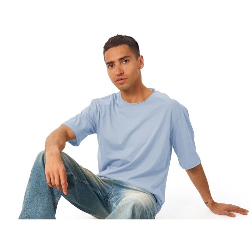 Футболка оверсайз «Liyon» унисекс, небесно-голубой