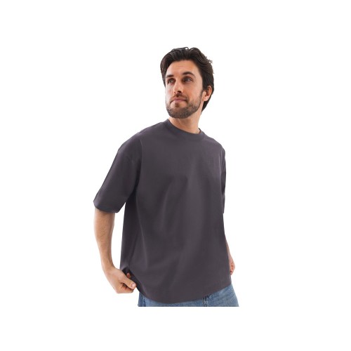 Футболка оверсайз «Beta.01» унисекс, темно-серый