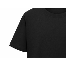 Футболка Kyoto из джерси 180 г/м2 с пич отделкой, унисекс, черный