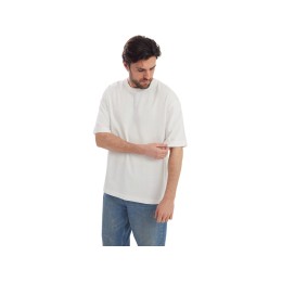 Футболка Kyoto из джерси 180 г/м2 с пич отделкой, унисекс, молочный