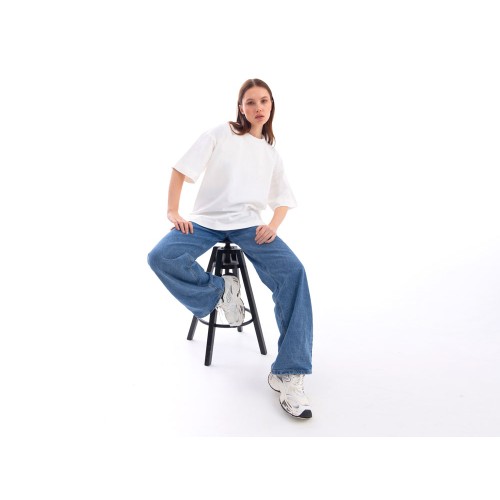 Футболка оверсайз «Beta.01» унисекс, молочный