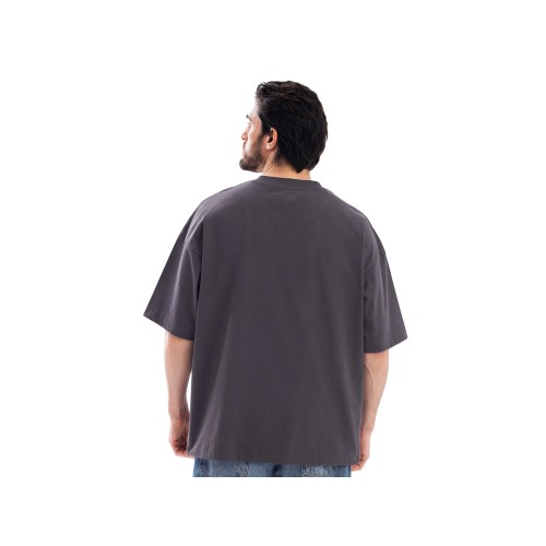 Футболка оверсайз «Beta.01» унисекс, темно-серый