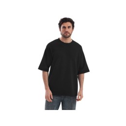 Футболка Kyoto из джерси 180 г/м2 с пич отделкой, унисекс, черный