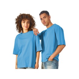 Футболка оверсайз «Liyon» унисекс, лазурный