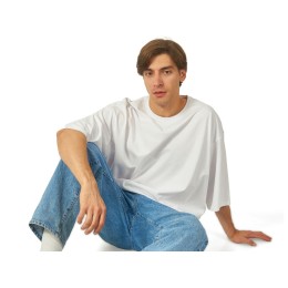 Футболка Berlin к/р оверсайз, 100% хлопок, 180гр, молочный