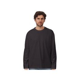 Лонгслив оверсайз «Berlin» унисекс, темно-серый