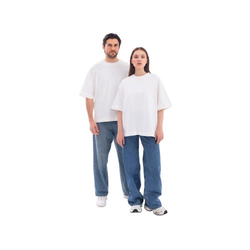 Футболка оверсайз «Beta.01» унисекс, молочный