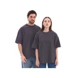 Футболка оверсайз «Beta.01» унисекс, темно-серый