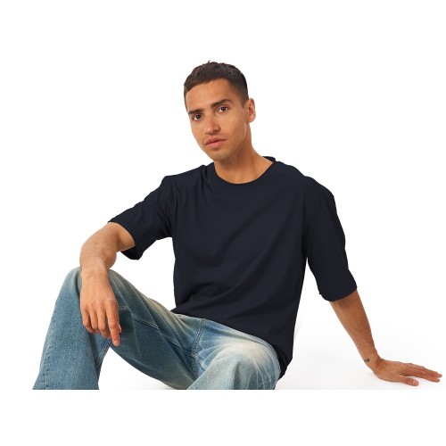 Футболка оверсайз «Liyon» унисекс, темно-синий