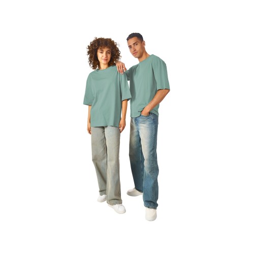 Футболка оверсайз «Liyon» унисекс, пыльно-бирюзовый