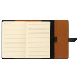 Бизнес-блокнот А5 с клапаном «Fabrizio», 80 листов, черный