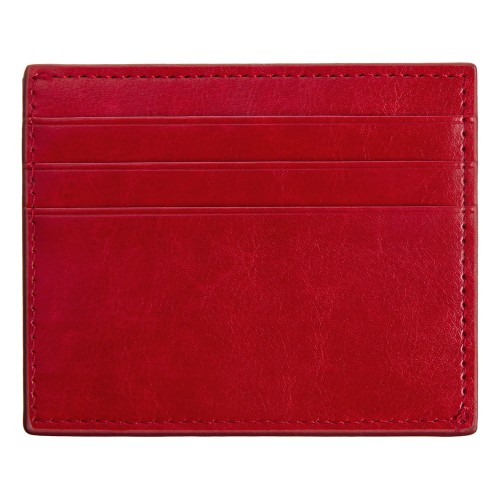 Картхолдер для 6 пластиковых карт с RFID-защитой "Fabrizio", красный