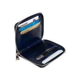 Картхолдер на молнии для 8 пластиковых карт с RFID защитой "Fabrizio", синий