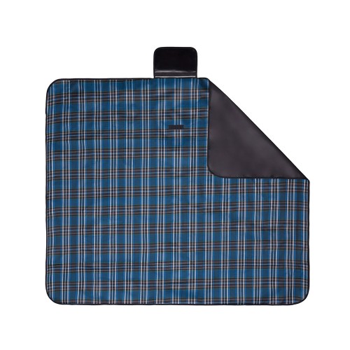 Непромокаемый плед для пикника Fabrizio, синий/черный