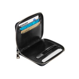Картхолдер на молнии для 8 пластиковых карт с RFID защитой "Fabrizio", черный