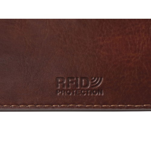 Картхолдер для 6 пластиковых карт с RFID-защитой "Fabrizio", коричневый