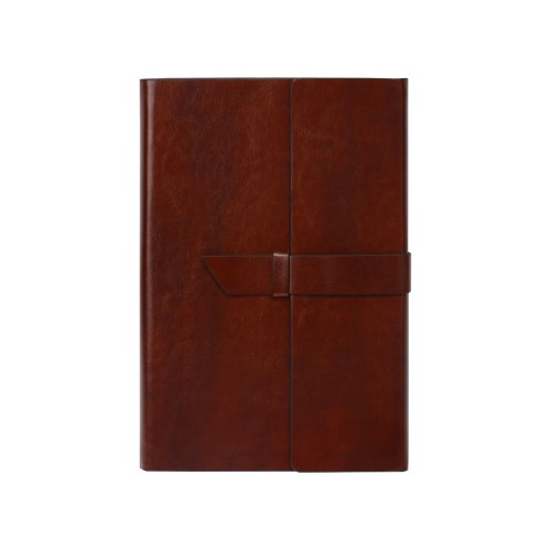 Бизнес-блокнот А5 с клапаном «Fabrizio», 80 листов, коричневый