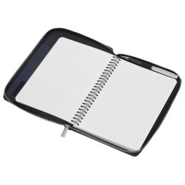 Бизнес-блокнот на молнии А5 «Fabrizio» с RFID защитой и ручкой, синий