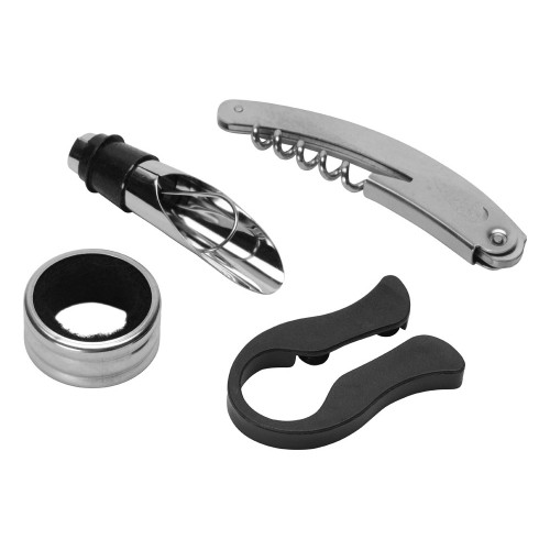 Набор аксессуаров для вина в подарочной коробке «Fabrizio», коричневый (P)