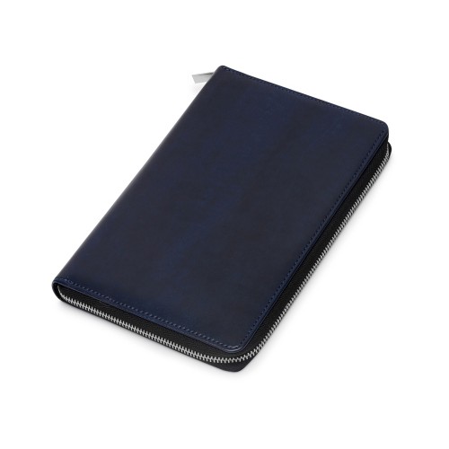 Бизнес-блокнот на молнии А5 «Fabrizio», 80 листов, темно-синий