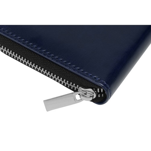 Бизнес-блокнот на молнии А5 «Fabrizio», 80 листов, темно-синий