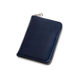 Картхолдер на молнии для 8 пластиковых карт с RFID защитой "Fabrizio", синий