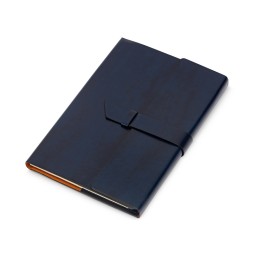 Бизнес-блокнот А5 с клапаном «Fabrizio» с ручкой, синий