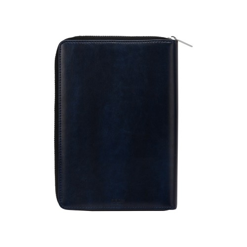 Бизнес-блокнот на молнии А5 «Fabrizio», 80 листов, темно-синий