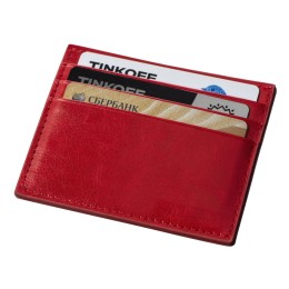 Картхолдер для 6 пластиковых карт с RFID-защитой "Fabrizio", красный