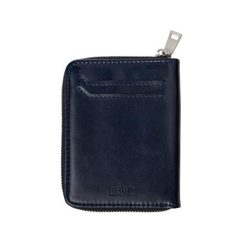 Картхолдер на молнии для 8 пластиковых карт с RFID защитой "Fabrizio", синий