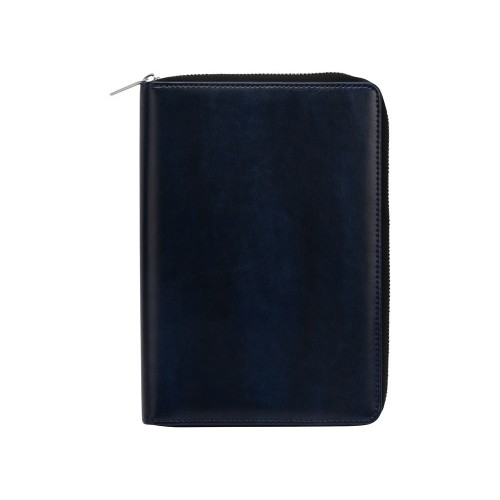 Бизнес-блокнот на молнии А5 «Fabrizio», 80 листов, темно-синий