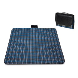 Непромокаемый плед для пикника Fabrizio, синий/черный