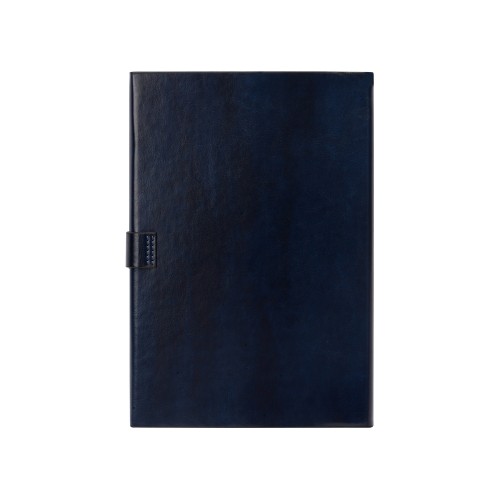 Бизнес-блокнот А5 с клапаном «Fabrizio», 80 листов, темно-синий